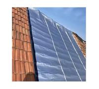 ASDQWER Ruban D'étanchéité Butyle for Toiture,Ruban Adhésif Aluminium,Imperméable Bitume Bande,ande D'étanchéIté Autocollante,pour Fuite de Toit,Fissure de Surface(THK1.5mm/W0.5*L10m)