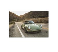 ASDSA - Porsche 911 Turbo - Peinture sur toile - 40 x 60 cm - Art imprimé sur toile - Décoration murale pour salon et chambre