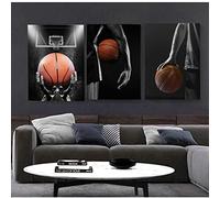 ASDSGH Affiche Decoration Murale Toile Peinture Basket-Ball Rêve Affiches Et Murale Art Tableau Garçons Chambre Salon Moderne Decoration Ation À La Maison 40x60cm x3 sans Cadre