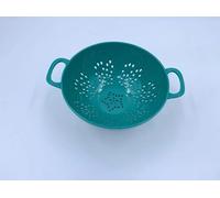 ASEANAO Mini passoire alimentaire robuste de 15,2 cm avec deux poignées pour fruits et légumes sans BPA (vert foncé)