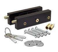 Asec AS1997 Paire de serrures pour porte de garage - Noir