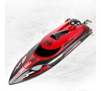 ASEDRFY mclxtoys Barco RC, Barco de Juguete lancha rápida Con Control Remoto de Alta Velocidad 2.4G Con UNA Velocidad de 25 km, Barco Con Control Remoto de Agua para niños, Con batería.