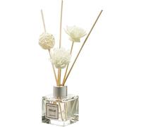 ASEELO Bâtons diffuseurs de roseaux, diffuseur en verre avec boule en rotin et fleur d'aromathérapie, parfum naturel pour maison, club, fête de mariage (C)