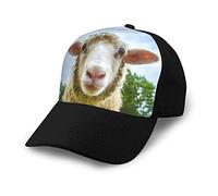 ASEELO Casquette de baseball pour adulte avec motif de mouton et caméra imprimée, propre et polyvalente, pour homme et femme, Caméra en forme de mouton, taille unique