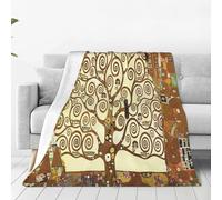 ASEELO Couverture polaire arbre de vie 200 x 150 cm, jeté de canapé pour lit et canapé, voyage
