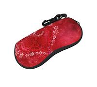 ASEELO Étui à lunettes en néoprène souple avec fermeture éclair pour homme et femme Motif petits singes, Coeur Fleur Rouge Saint Valentin, glasses case