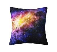 ASEELO Housse de coussin en peluche imprimée galaxie dans l'univers