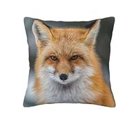 ASEELO Housse de coussin motif renard, 45,7 x 45,7 cm, pour salon, chambre à coucher, canapé, extérieur