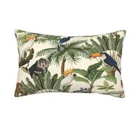 ASEELO Housses de coussin 75 x 50 cm - Motif arbres et animaux - Impression double face - Avec fermeture éclair invisible - Taie d'oreiller décorative pour canapé