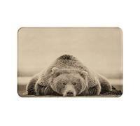 ASEELO Paillasson antidérapant en forme d'ours pour intérieur et extérieur - 40 x 60 cm