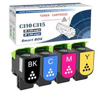 ASEKER Cartouche de toner compatible pour imprimante Xerox C310 C310DNI C310DNIM C315 C315DNI C315DNI C315DNIM haute capacité 3000 & 2000 pages 006R04356 006R04357 006R04357 006R0444357 358 0 06R04359