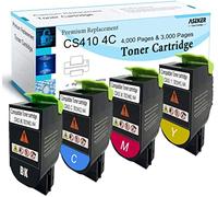ASEKER Compatibile CS310 CS410 CS510 Cartuccia Toner pour Lexmark CS310dn CS310dtn CS410n CS410dn CS410dtn CS510de CS510dte 4000 pagine 70C2HK0 70C2HC0 70C2HM0 (BK/CMY)