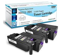 ASEKER Compatible Cartouche de Toner pour Xerox Phaser 6020 6022 WorkCentre 6025 6027 6028 Imprimante, Haut Rendement 2000 Pages, 106R02759 (2Noir)