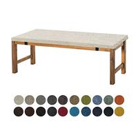 Aselbia Coussin pour Banc de Jardin 200 x 35 x 5 cm antidérapant，pour intérieur ou extérieur，1, 2 ou 3 Places，Beige