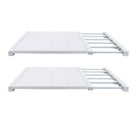ASelected Étagère de Tension de Placard - Longueur 50-80 cm - Largeur 42 cm - Étagère Extensible pour Placard - Séparateur de Tension pour Chambre à Coucher