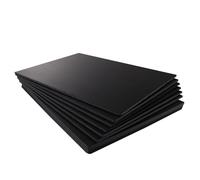 ASelected Lot de 10 planches de mousse de polystyrène A3 (420 x 297 mm), 5 mm d'épaisseur, pour modélisme, montage de photos, présentations, projets d'art et d'artisanat (noir)