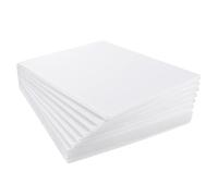 ASelected Lot de 10 planches de mousse de polystyrène de 255 x 200 mm d'épaisseur pour modélisme, montage de photos, présentations, projets d'art et d'artisanat (blanc)