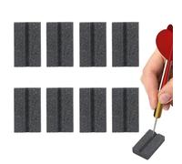 ASelected Lot de 12 Pierres à aiguiser en Forme de V pour fléchettes en métal, Polissage et ébavurage