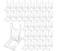 ASelected Lot de 120 supports d'assiette en acrylique, 11,2 x 6 x 10,5 cm, support réglable décoratif pour produits électroniques, affichage photo