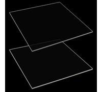 ASelected Lot de 2 feuilles acryliques transparentes de 30 x 30 cm - Feuille de plexiglas transparent de 6 mm d'épaisseur - Pour cadre photo, peinture, loisirs créatifs, projets artistiques