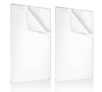 ASelected Lot de 2 feuilles de plexiglas acrylique transparent A2 de 2 mm, feuilles en plexiglas transparent, feuilles en plastique pour décoration d'intérieur, cadres photo, loisirs créatifs