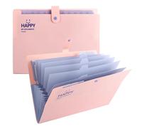 ASelected Lot de 2 porte-documents A4 avec 12 compartiments - Pour la maison, le bureau, l'école et les déplacements