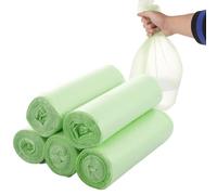 ASelected Lot de 200 sacs poubelle de 10 l - Sacs poubelle compostables - Pour cuisine, bureau, salon - 45 x 50 cm