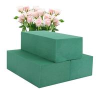 ASelected Lot de 4 Blocs de Mousse Florale pour Fleuriste - Briques en Mousse Humide - 22,5 x 10,3 x 6,5 cm - pour Arrangement de Fleurs fraîches et artificielles - Fournitures de Fleuriste -