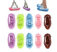 ASelected Mop Slippers Pantoufles serpillères, Chaussures de Balai à poussière en Microfibre, coloré, Taille Unique