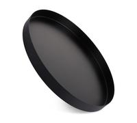 ASelected Plateau décoratif - Noir - 30 cm - Rond - en métal - pour Bijoux, Maquillage, Dessert, Bougies