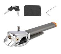 ASENDIWAY Antivol universel pour volant de voiture avec 2 clés Gris