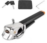 ASENDIWAY Verrou de volant universel antivol robuste pour voiture, camion, SUV, van avec 2 clés Noir