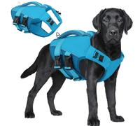 ASENKU Gilet de sauvetage pour chien - Gilet de sécurité pour animaux de compagnie pour la natation et le bateau, gilet de sauvetage pour requin avec flottaison, maillot de bain pour chiens de petite