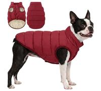 ASENKU Manteau Chien Hiver Imperméable M,Doublure Polaire épaisse, Boutons Ventre, Ouverture Harnais,pour Chien Moyen Teckel Bouledogue Français Corgi, Randonnée Forêt Temps Humide