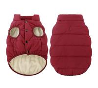 ASENKU Manteau Chien Hiver imperméable XL, Coupe-Vent Matelassé, Doublure Chaude, Ouverture Harnais, pour Grand Chien Border Collie Golden Retriever Labrador, Excursion Campagne Toute Saison