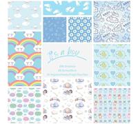 ASENME Papier artisanal Scrapbooking 10 pièces Papier (C'est un garçon, 10 unités)