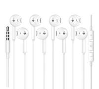 ASENTER 4 Pack Écouteurs filaires Intra Auriculaires avec Son stéréo 3,5 mm Prise de contrôle du Volume du Microphone pour entraînement Sportif Compatible iPhone,Samsung