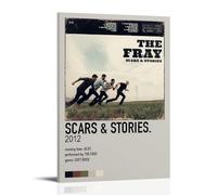 ASENWQWNEQWLL Scars & Stories Poster The Fray - Décoration murale vintage sur toile pour salon, chambre à coucher, 50 x 75 cm, style cadre