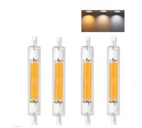 Aseoacc Ampoules LED R7S 118 mm Dimmable Blanc Froid | 30 W Éclairage de Chantier Linéaire Double Culot R7s 118 mm Remplace les Ampoules Halogènes J118 T3 de 300 W, 3000 lm, 360°(lot de 4)