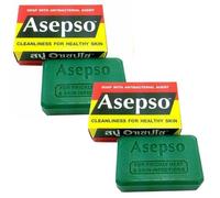 ASEPSO Original - Lot de 2 Savons 80 g (2 x 80 g) - Hygiène quotidienne mains et corps - Anti-odeurs - Mousse rapide - Rinçage facile