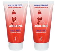 Asepta Akileine Crème réchauffante pieds froids 2x75 ml