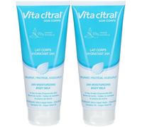 Asepta Vita Citral® Soin Corps Lait Hydratant 24h 2x200 ml