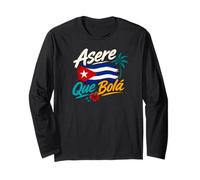 Asere Q Bola, Que Bola Asere, Cuba Cuban Flag Manche Longue