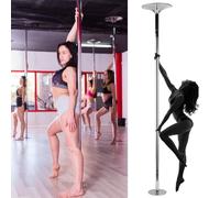 ASerZenith Barre De Pole Dance Robuste pour Femmes Rondes, Adaptée Aux Hauts Plafonds (3 M, 3,3 M, 3,6 M), Barre De Danse Rotative Portable Et Autoportante.,Height 2.23-3.74m