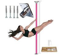 ASerZenith Barre De Pole Dance Rotative en Silicone pour Hauts Plafonds, Barre De Strip-Tease Professionnelle Robuste Et Autoportante, Disponible en 2,4 M, 2,7 M, 3 M, 3,3 M Et 3,6,2.3-3 m