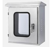 ASerZenith Boîte Électrique en Acier Laminé À Froid, Boîte De Jonction en Acier Inoxydable À Double Porte avec Fenêtre De Visualisation, Plusieurs Dimensions(400 X 250 X 500Mm)