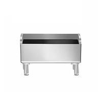 ASerZenith Évier Extérieur pour Balais À Franges, en Acier Inoxydable, Grande Capacité De 300 Mm, Design Élégant Aux Angles Arrondis, Pieds Réglables,Silver-450x410x550mm