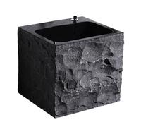 ASerZenith Évier Utilitaire Carré en Pierre Brute avec Kit De Vidange, Évier De Buanderie sur Pied, Robinet Extérieur Sculpté À La Main, Lavage Gratuit en Option(Taille Unique B)