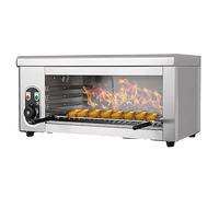 ASerZenith Gril Électrique pour Faire Fondre Le Fromage, Four De Comptoir Professionnel De Type Salamandre avec Grille Réglable, Acier Inoxydable, 2000 W, Plage De Température 50-30