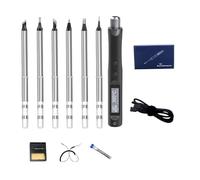 ASerZenith Kit De Fer À Souder Électrique 96 W avec Outil De Réparation, Station De Soudage Et De Retouche, Crayon Chauffant Et Pointes De Fer À Souder Portables Intellige(avec Tous Les Embouts T85)